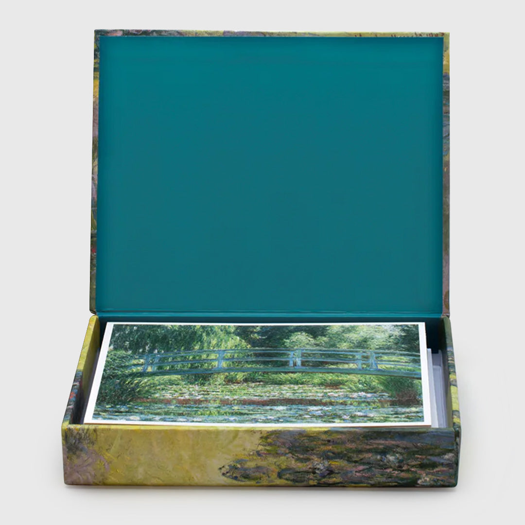 claude monet the lily pond keepsake boxed notecards