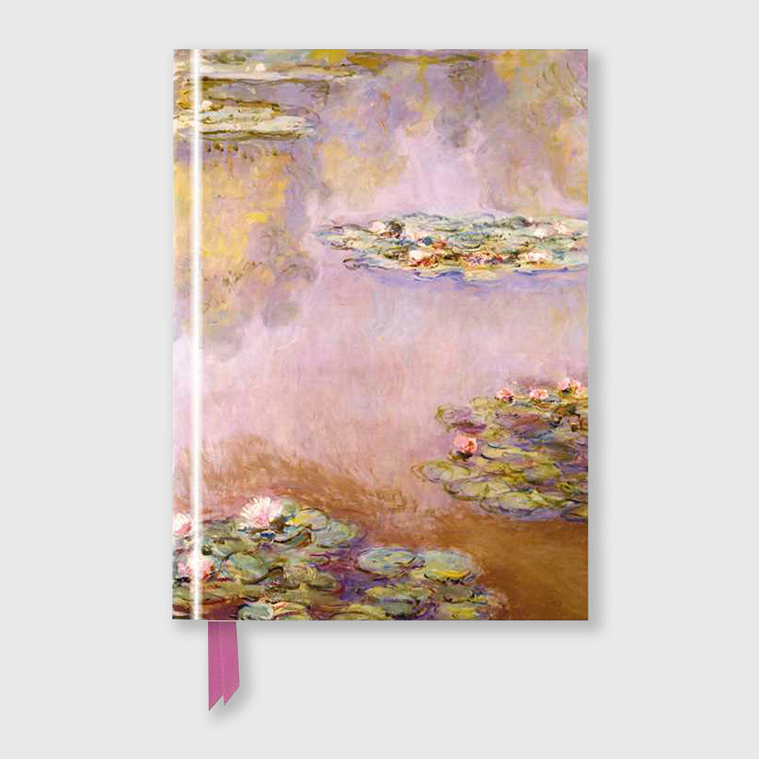 waterlilies foiled journal
