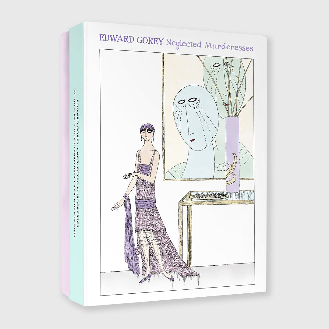 edward gorey: neglected murderesses boxed notecard assortment