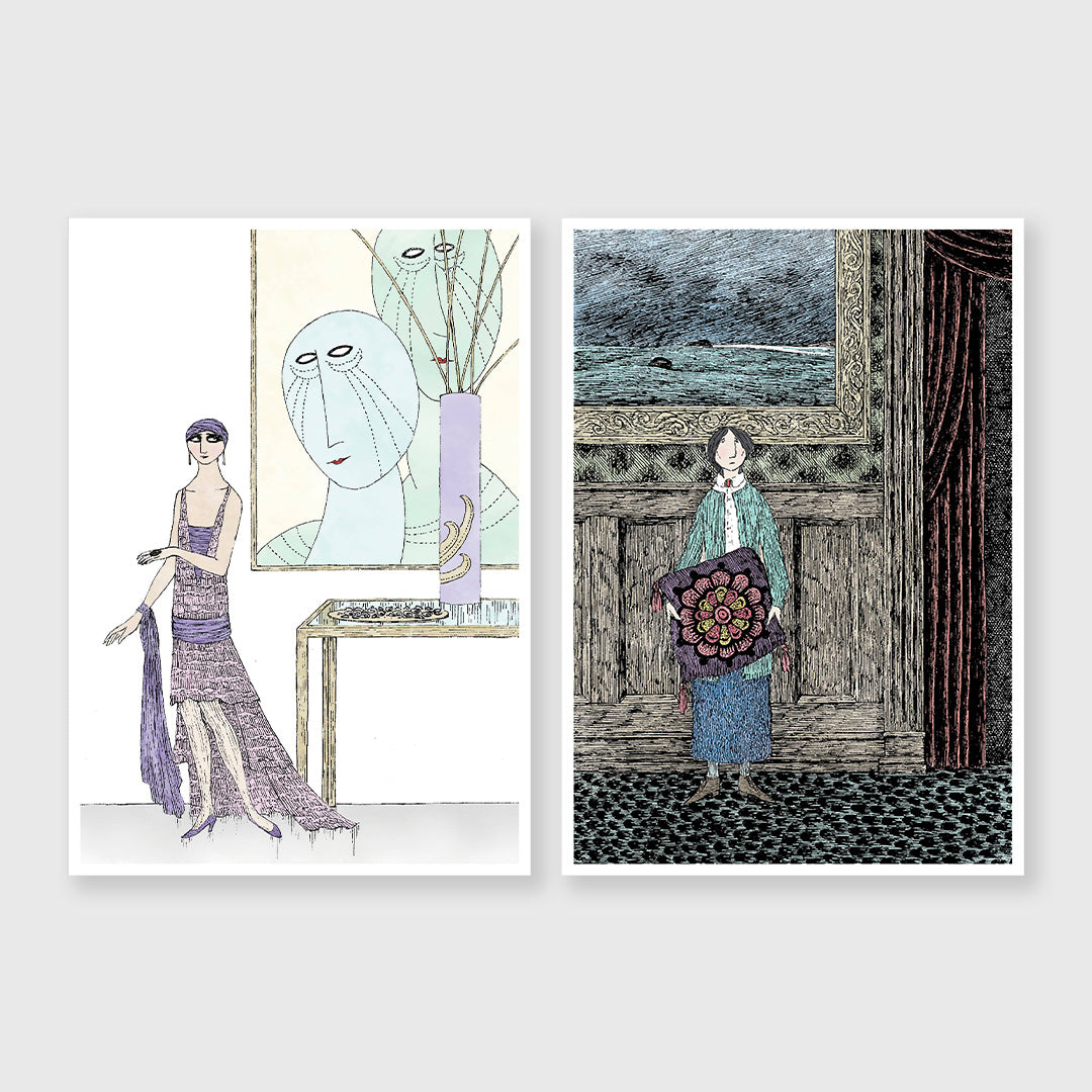 edward gorey: neglected murderesses boxed notecard assortment