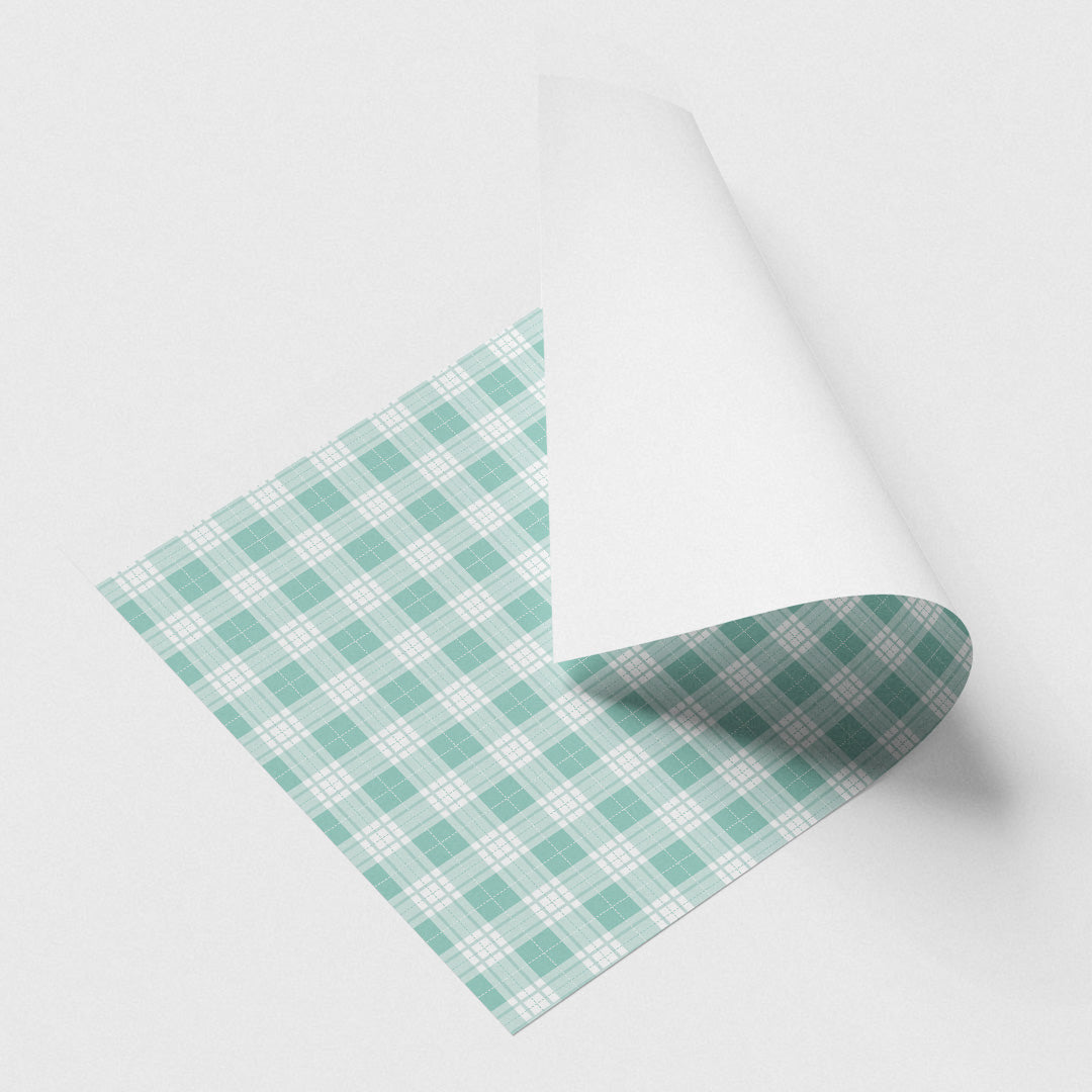 set of 4 gift wrap sheets in white - 11 x 17 inch