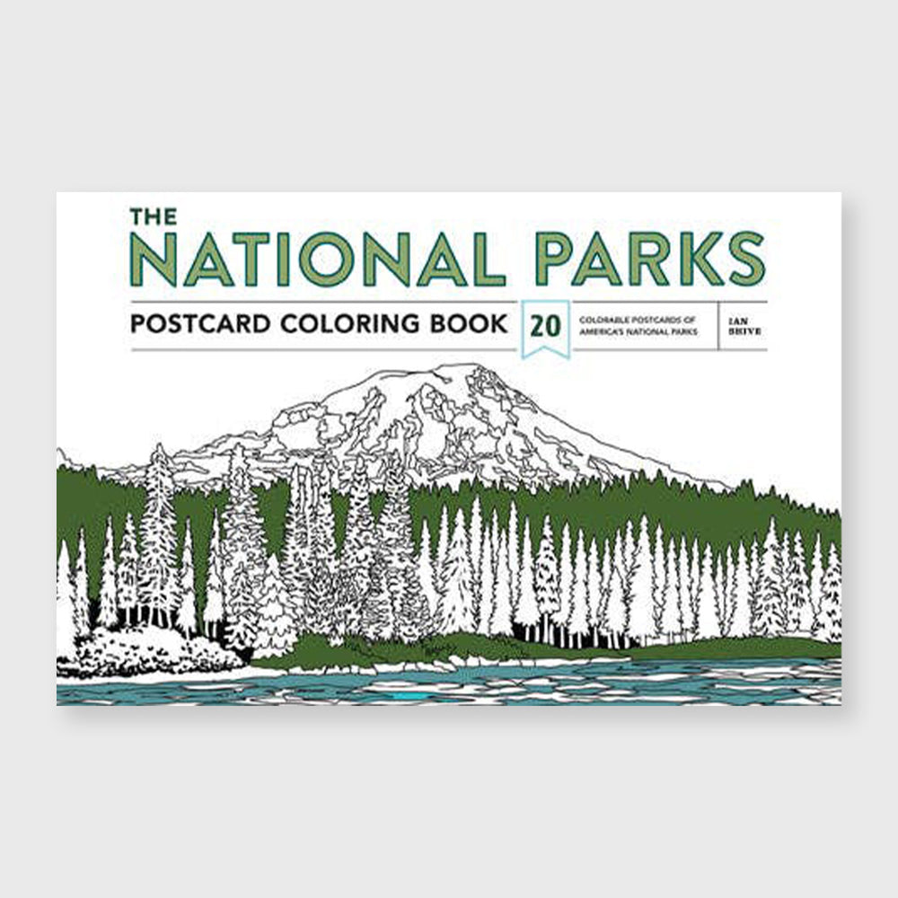 the national parks postcard coloring book