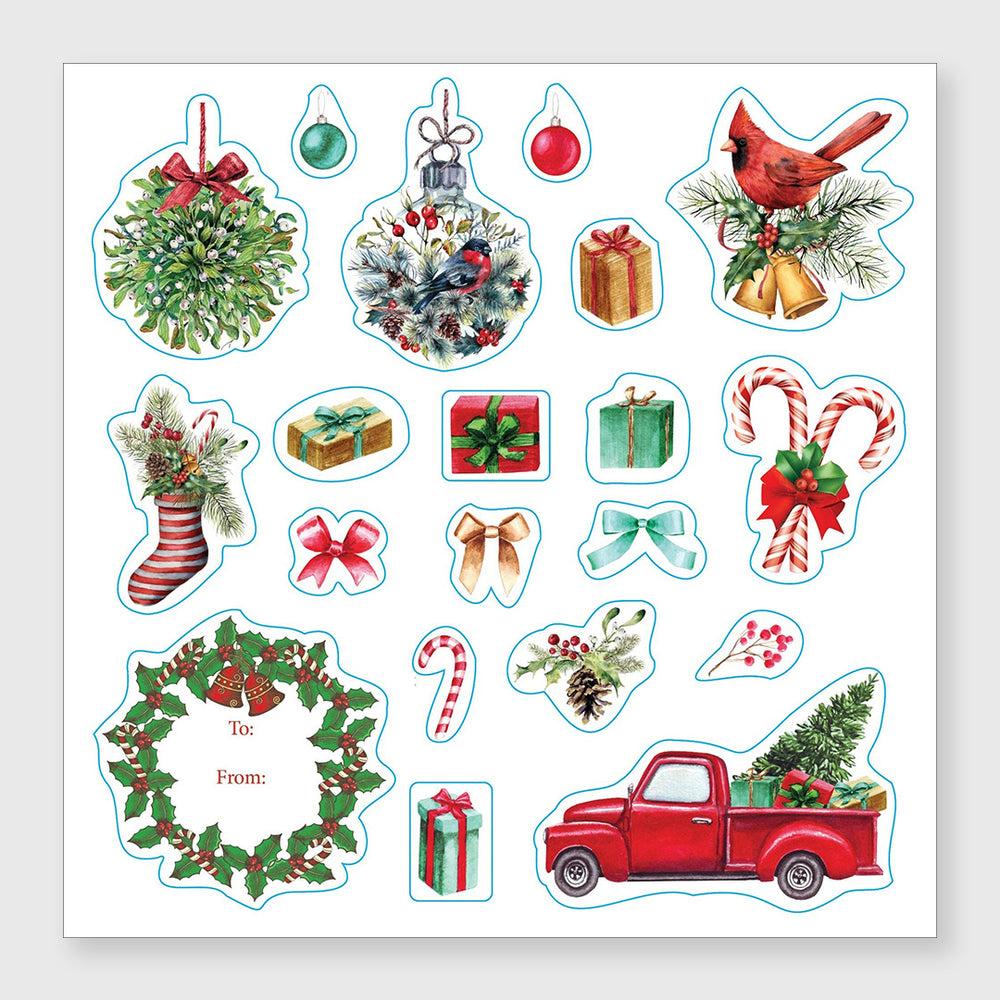 merry & bright christmas! a festive sticker book
