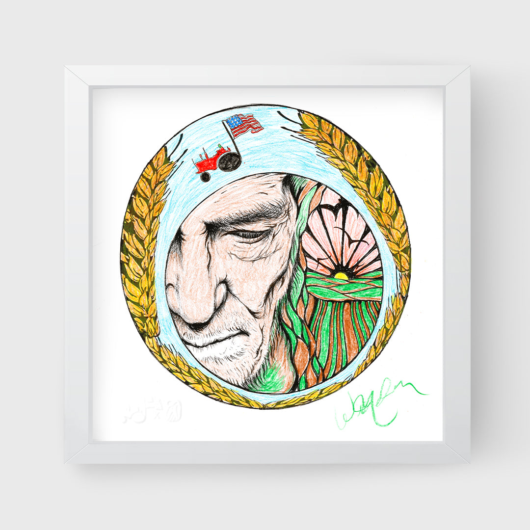 paint your willie by willie nelson - 12 x 12 inch edition