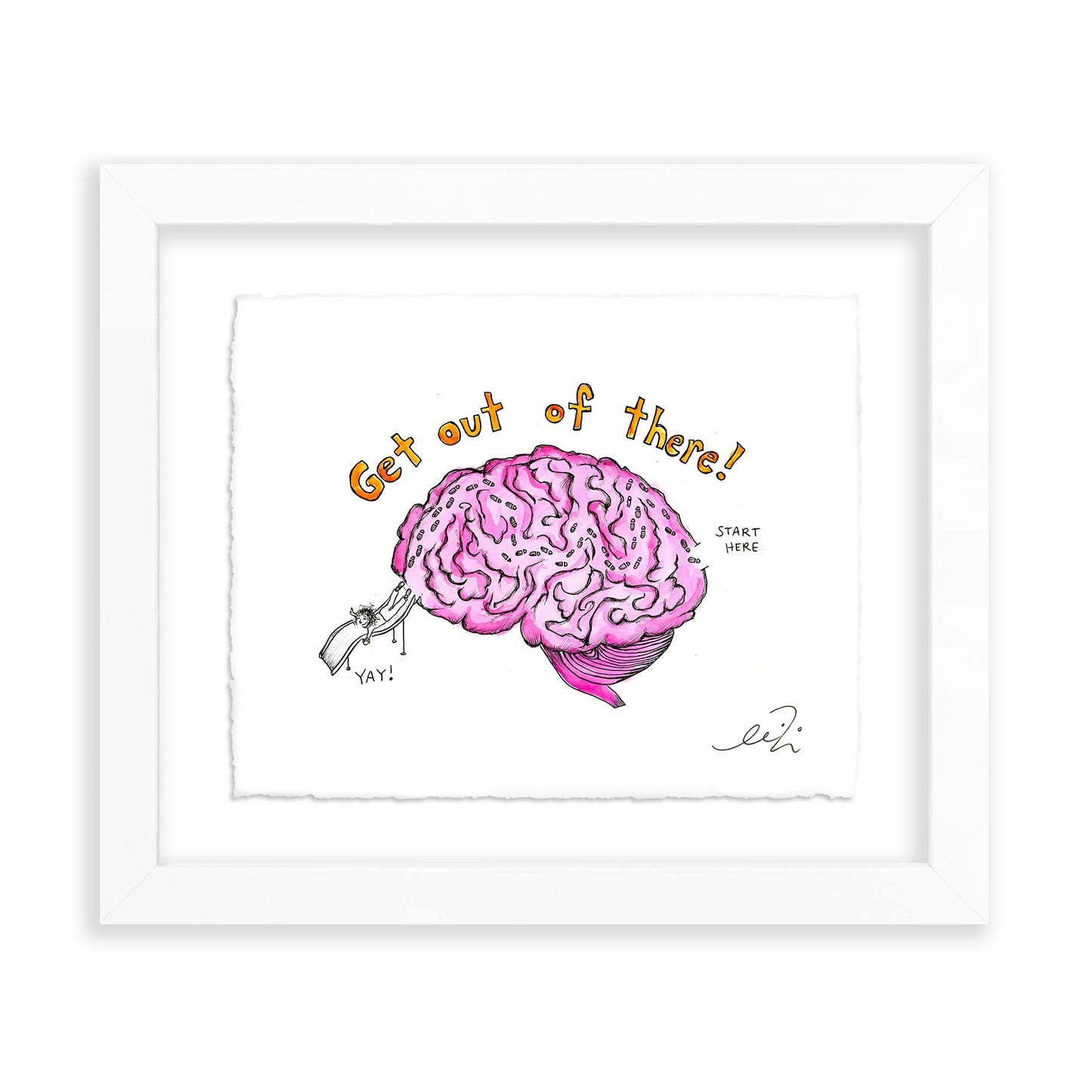 brain maze - 10 x 8 inch edition