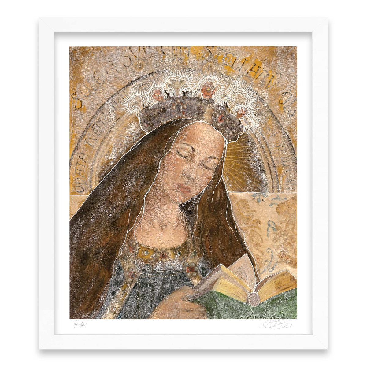 madonna adorned - hand-painted multiple - v