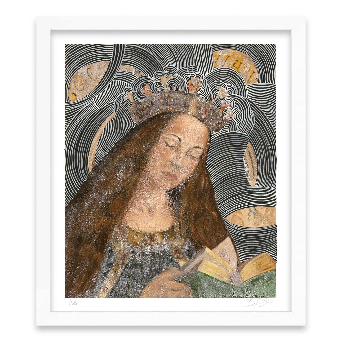 madonna adorned - hand-painted multiple - vi