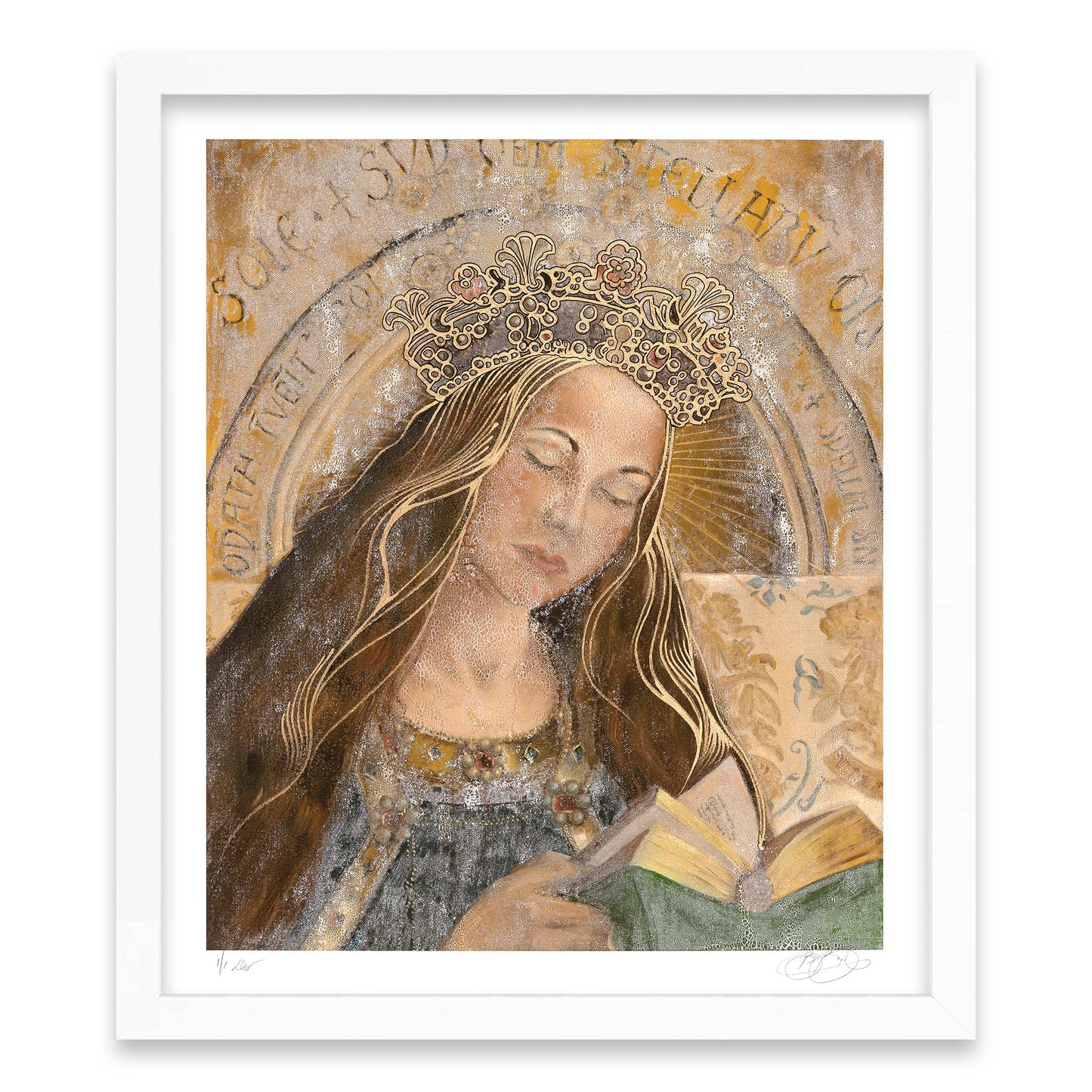 madonna adorned - hand-painted multiple - vii