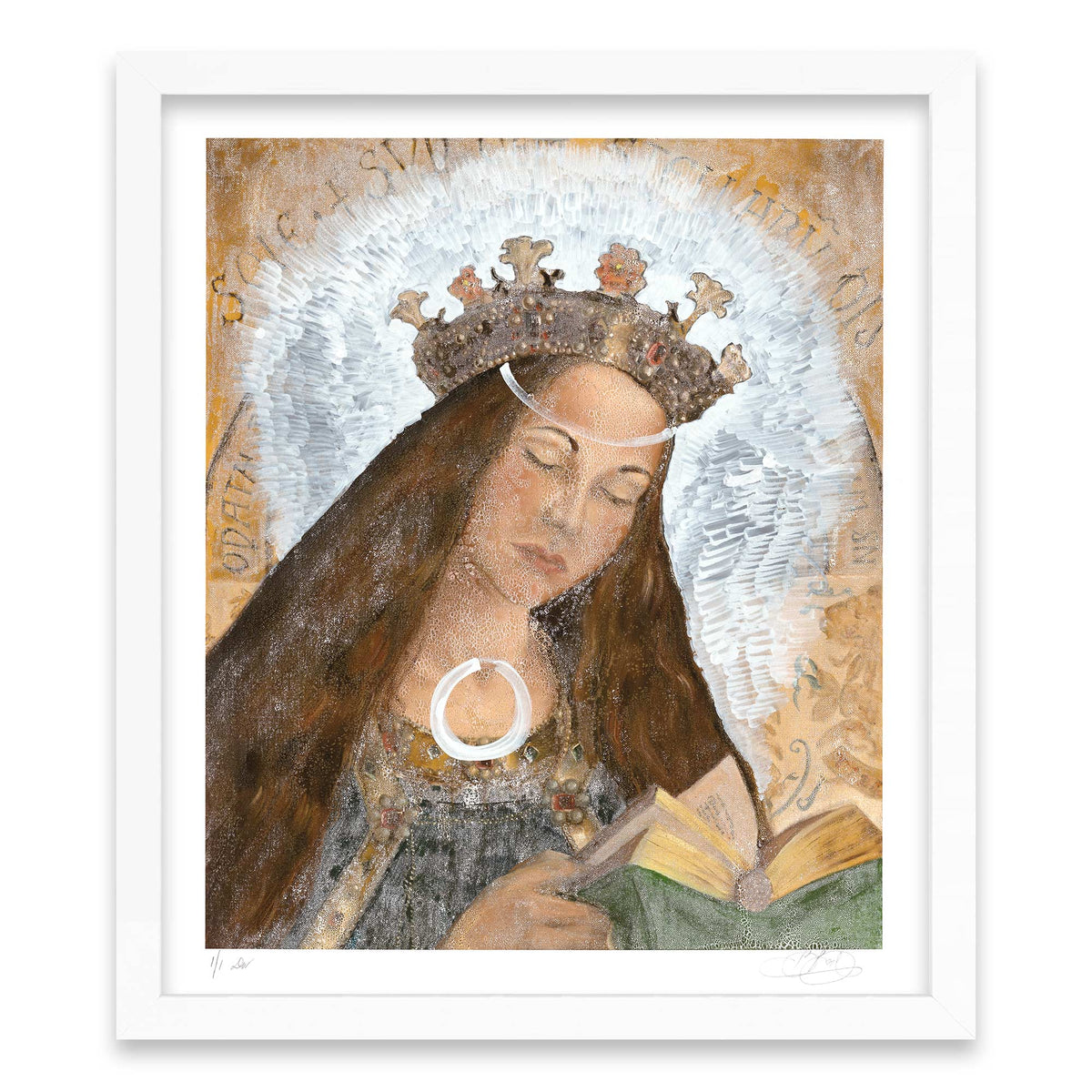 madonna adorned - hand-painted multiple - viii