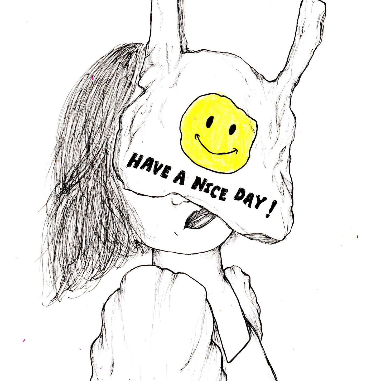 have a nice day - framed original artwork