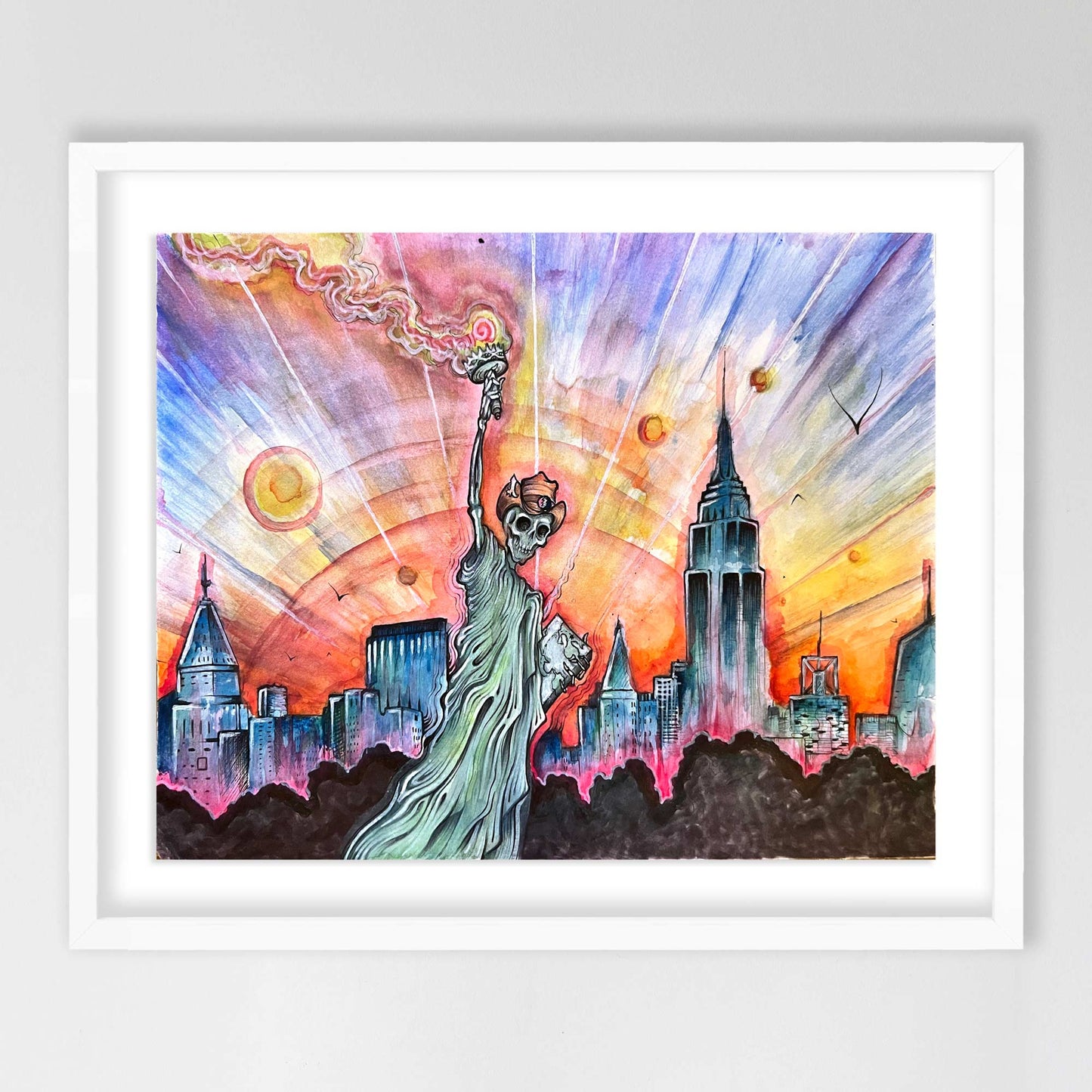 grateful dead - live in nyc - original artwork