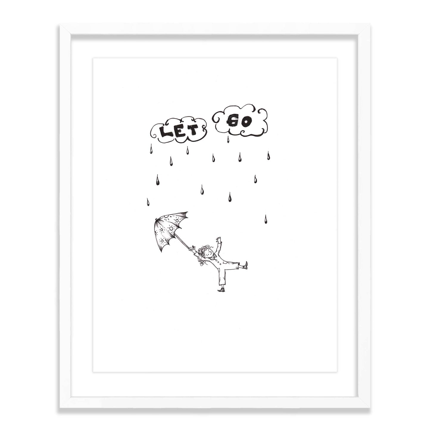 let go - framed original artwork