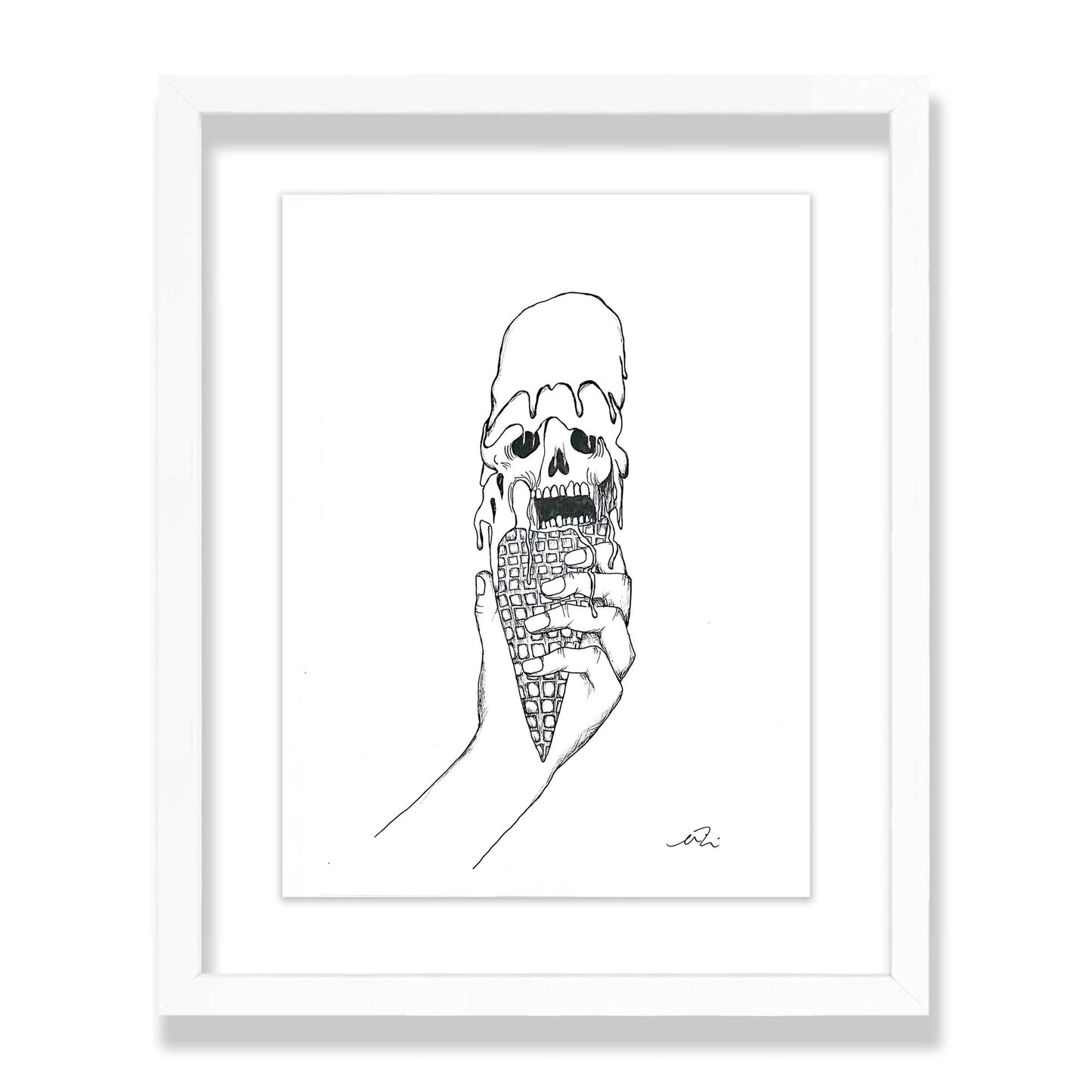 scream for ice-cream - framed original artwork