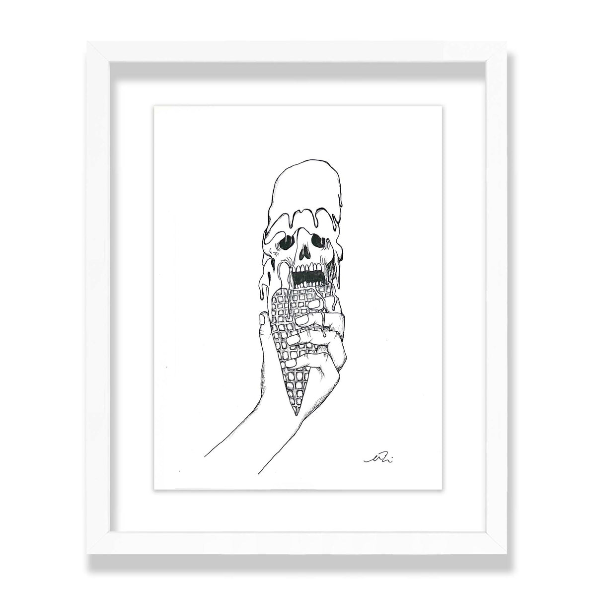 scream for ice-cream - framed original artwork