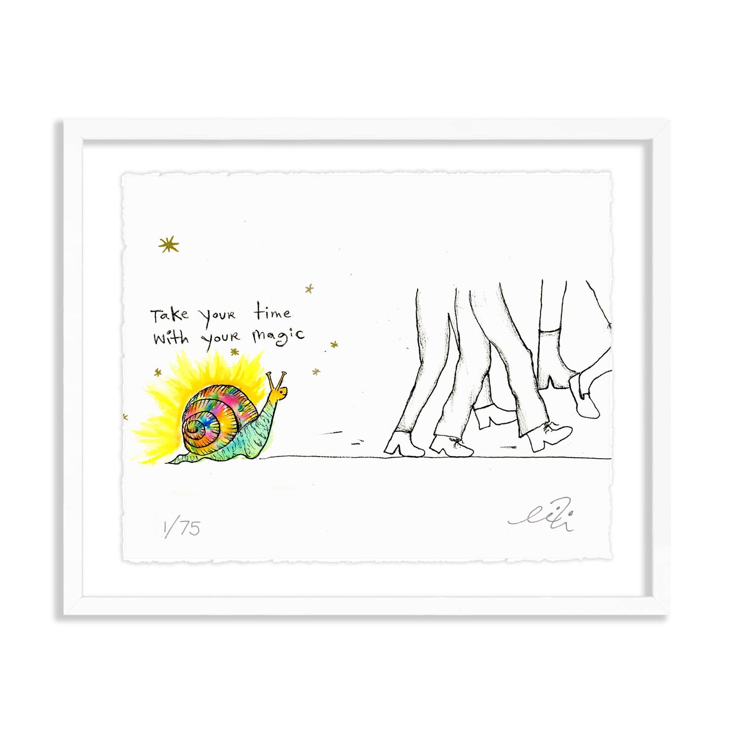 snailin' it - limited edition print