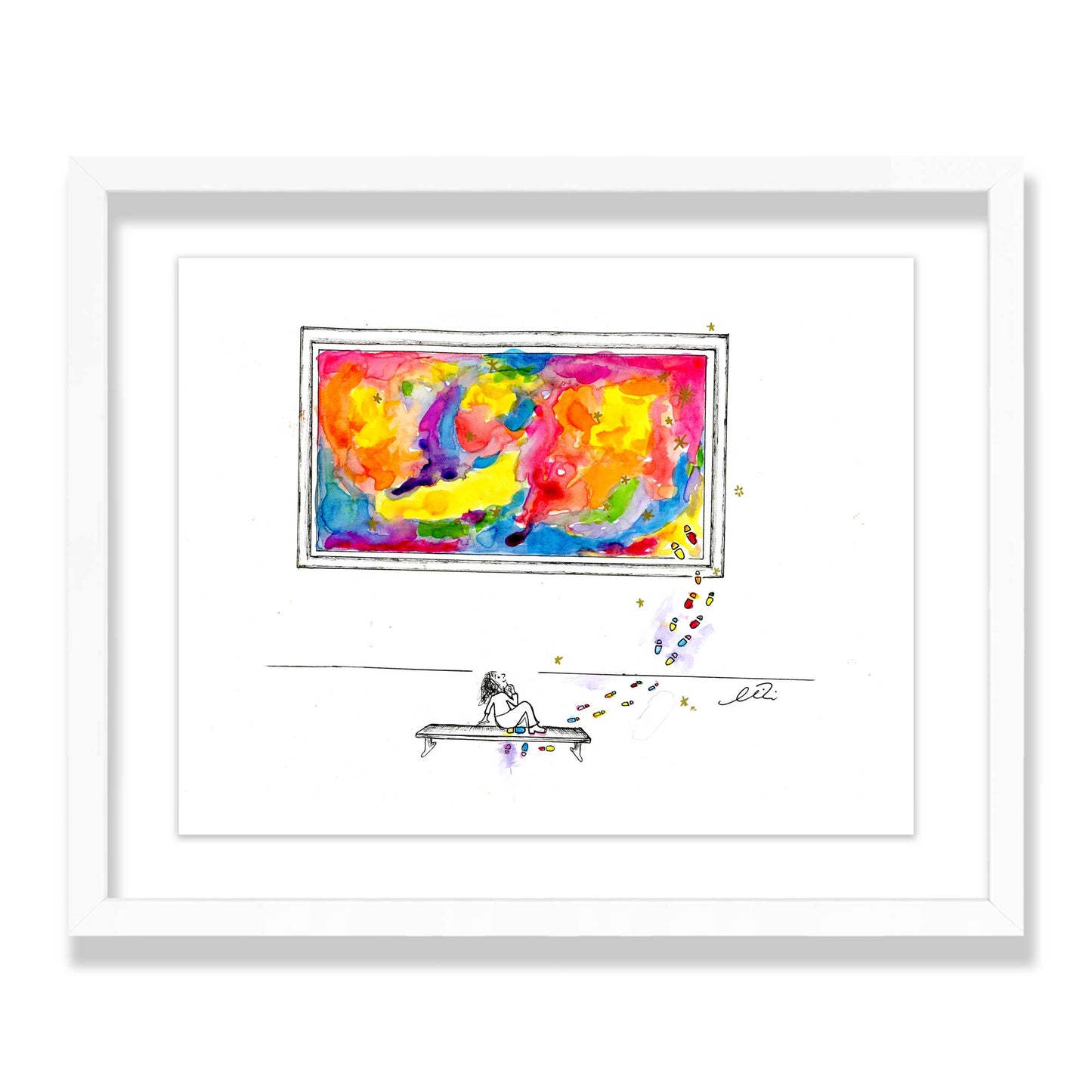 step out - framed original artwork