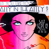 would you like to dally in the alley? - signed poster - artist proof