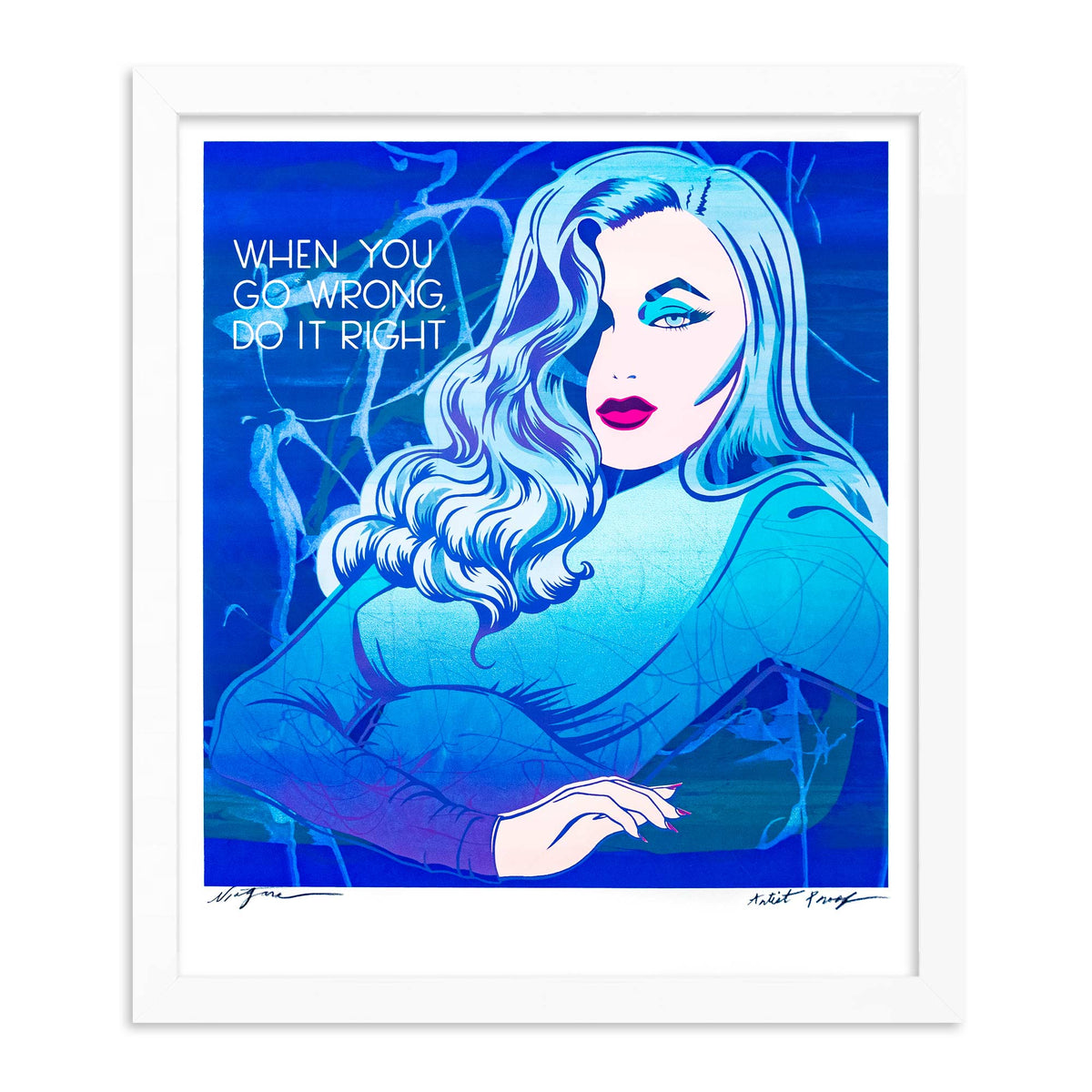 when you go wrong, do it right - marble variant ii - artist proof