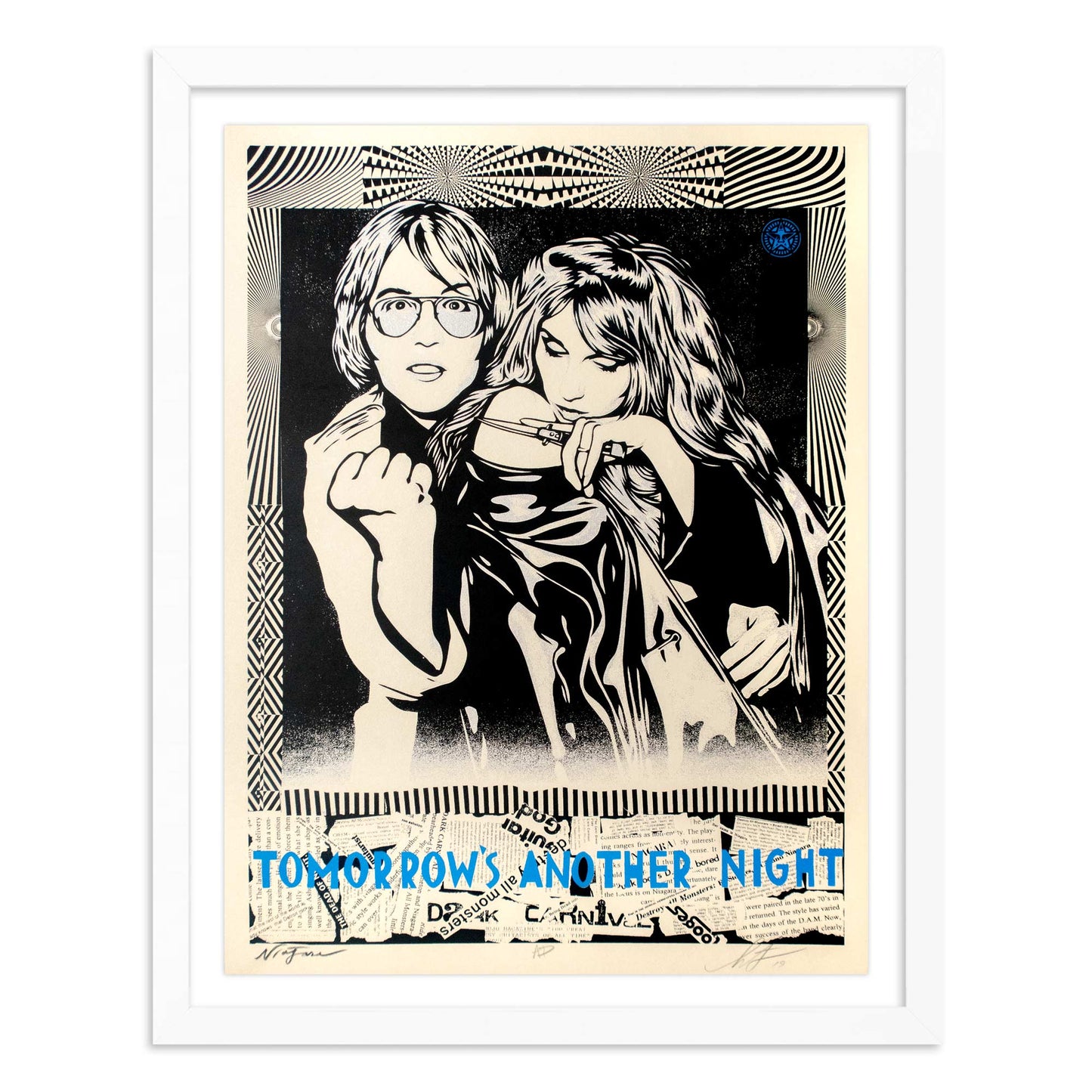 tomorrow's another night - blue - artist proof