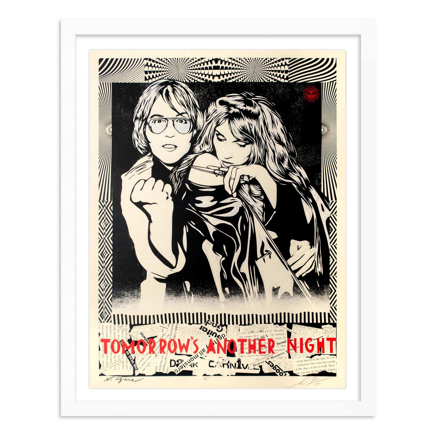 tomorrow's another night - red - artist proof