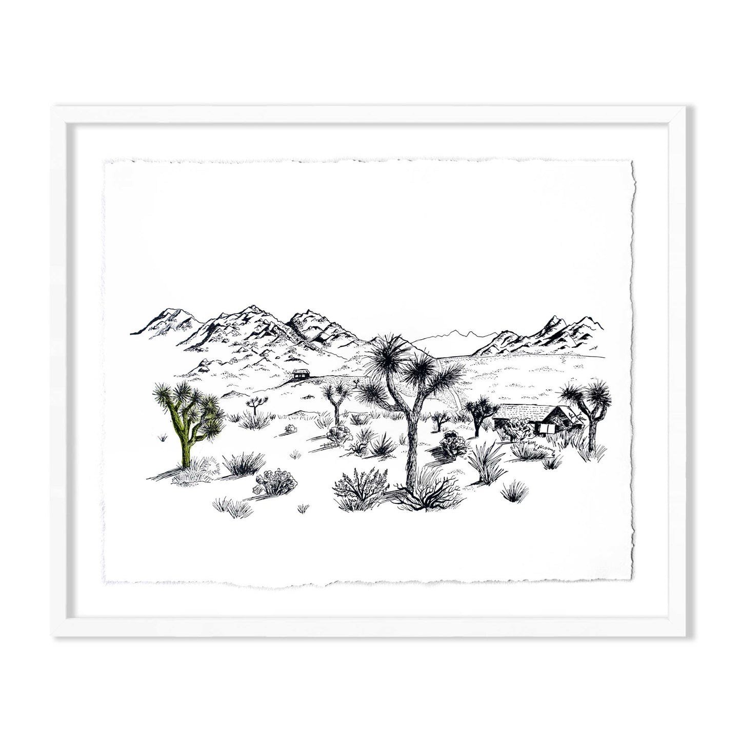 goodbye, joshua tree - hand-embellished edition - signed edition print